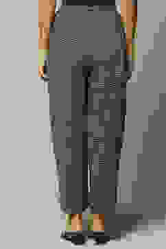 Black LIVA Straight Palazzo image number 4