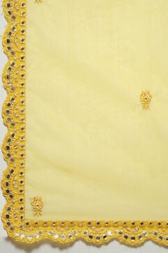 Yellow Viscose Embroidered Lehenga Set image number 3
