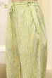 Green Cotton Screen Print Unstitched Suit Set image number 3