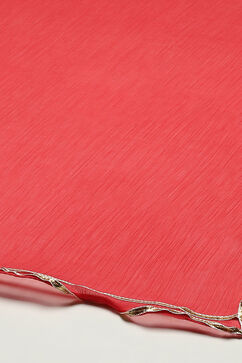 Fuschia Rayon Straight Kurta Pant Suit Set image number 3