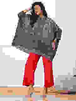 Fuschia Rayon Solid Palazzo image number 0