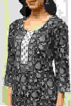 Assorted Cotton Hand Block Print Unstitched Suit Set image number 2