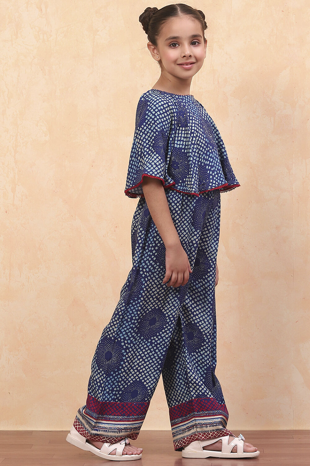 Blue Rayon Straight Dress image number 4