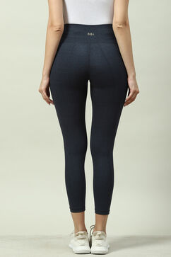 Navy Fitted Leggings image number 4
