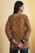 Mustard Polyester Straight Top image number 4