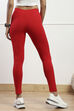 Black Cotton Blend Solid Leggings image number 5
