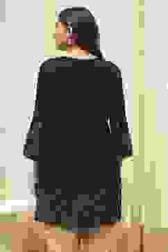 Black Daffodil Straight Printed Kurti image number 4