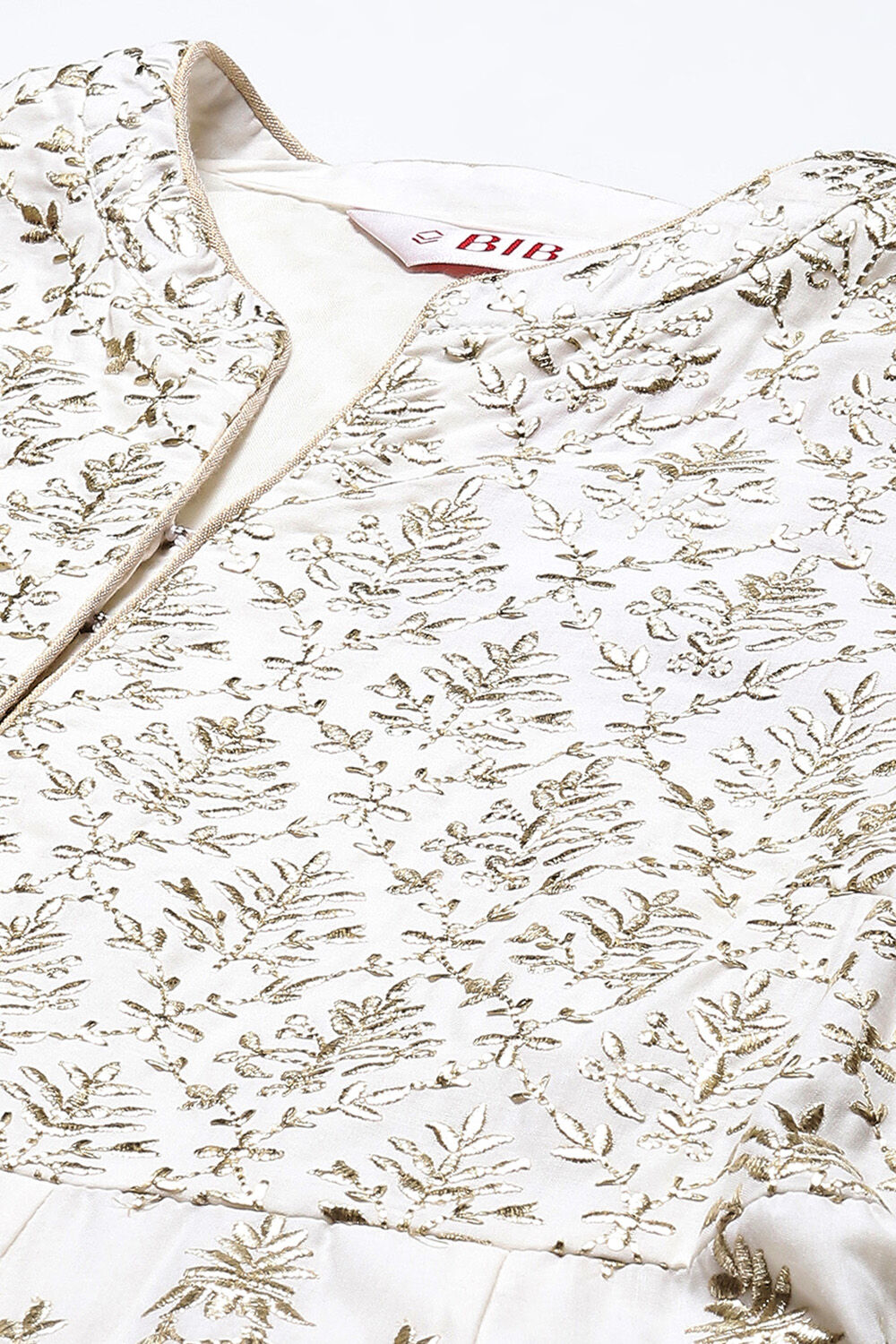 Pastel Blue Cotton Anarkali Kurta Sharara Suit Set image number 1