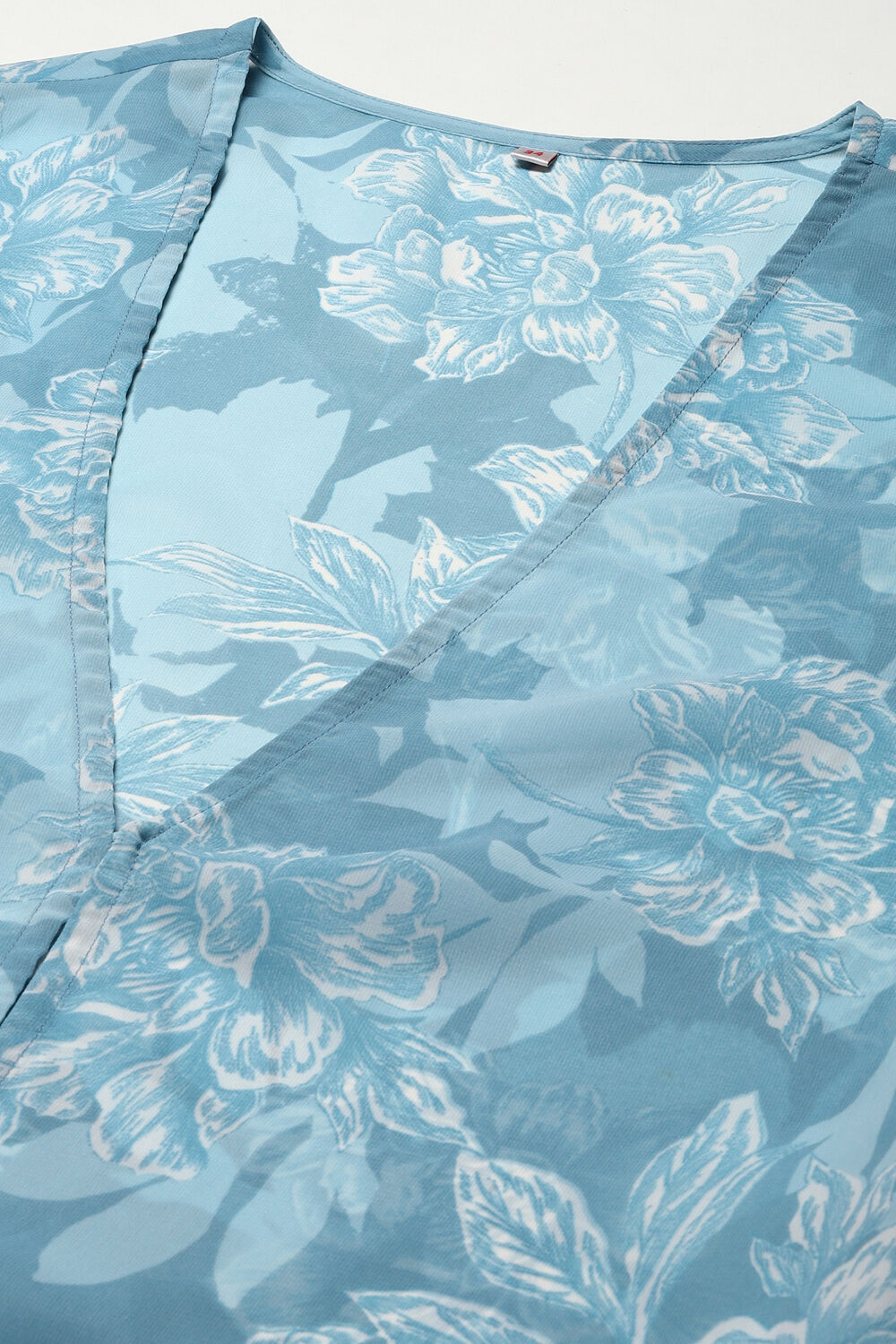 Coral LIVA Blend Straight Printed Kurta image number 1