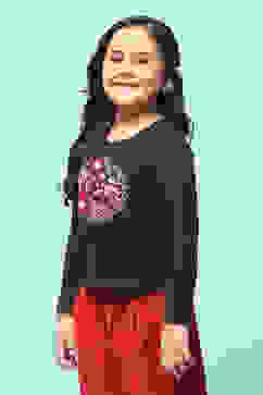 Peach Cotton Solid Top image number 2