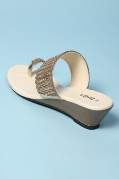 Gold Pu Ring Toe Wedges image number 4