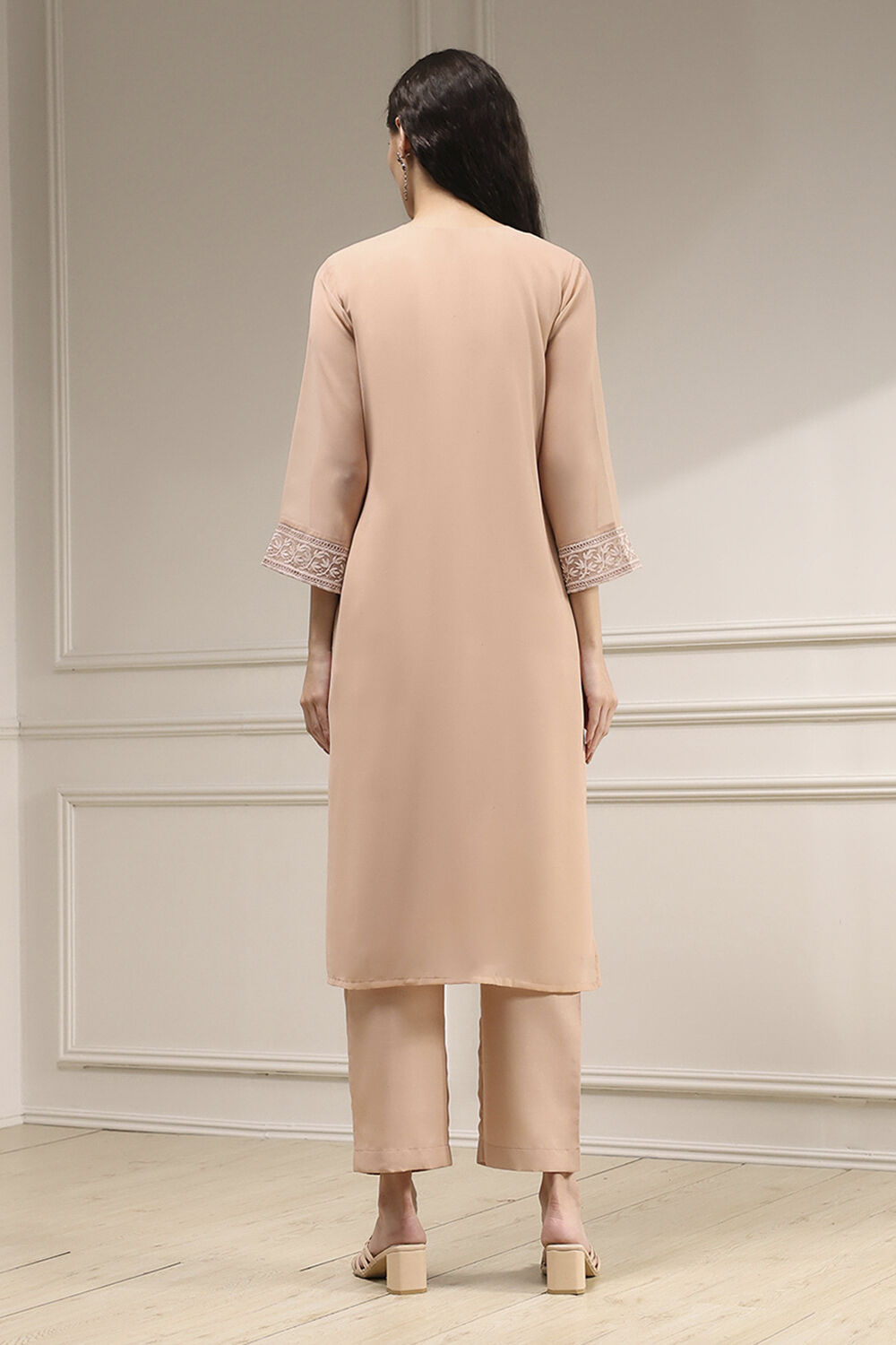 Pch Cotton Schiffly Unstitched Suit Set image number 5