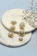 Pearl Pink Brass Earrings image number 0
