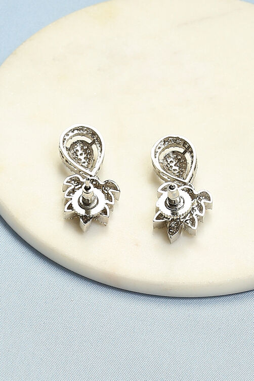 White Brass Earrings image number 2