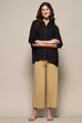 Beige Viscose Blend Solid Palazzo image number 0