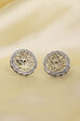 Gold & Silver Toned Brass Oxidized Studs image number 0