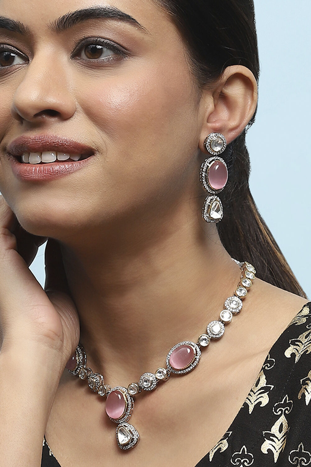 Light Pink Brass Drop & Danglers image number 3