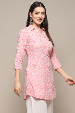 Pink Rayon Straight Kurta image number 4