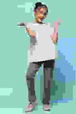 Grey Cotton Lycra Skinny Jeggings image number 0