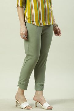 Green Bay Cotton Blend Solid Pants image number 3