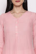 Blue Cotton Solid Kurti image number 1