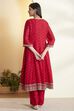 Blue Cotton Kalidar Suit Set image number 6