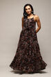 Black Polyester Tiered Dress image number 5