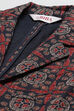 Blue Straight Art Silk Printed Jacket image number 1