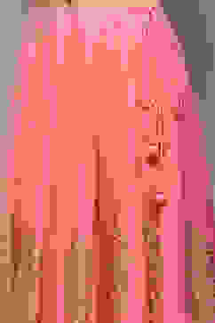 Blush Pink Cotton Anarkali Kurta Lehenga Set image number 2