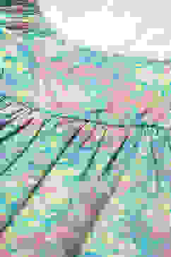 Multi-coloured Cotton Tiered Dress image number 1