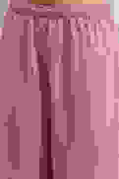 Peach-Colored Embroidered Gathered Suit Set image number 2