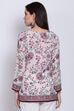 Blue Art Silk Straight Printed Kurti image number 4