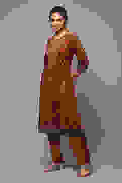 Deep Rust Acrylic Straight 2 Piece Set image number 3