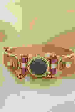 Green Brass Bracelet image number 0