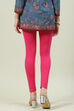 Black Cotton Blend Solid Leggings image number 4