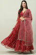 Red Art Silk Lehenga Set image number 0