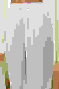 White and Blue Cotton Asymmetric Suit Set image number 2