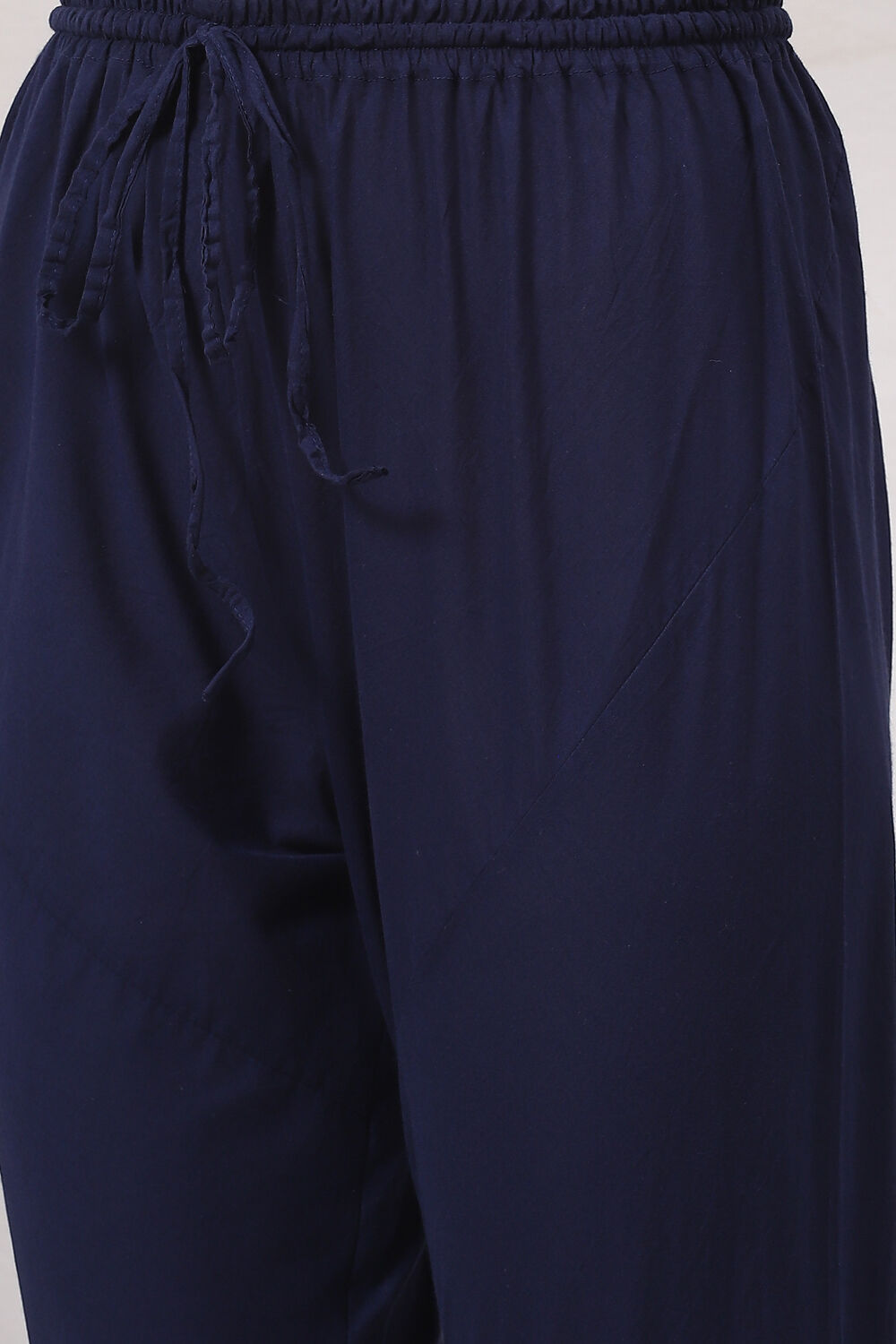 Indigo Cotton Silk Straight Printed Suit Set image number 2