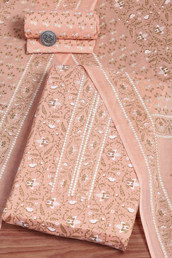 Assorted Cotton Hand Block Print Unstitched Suit Set image number 0