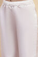 White Polyester Anarkali Suit Set image number 2
