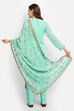 Green Georgette Easy Stitch Suit Set image number 6