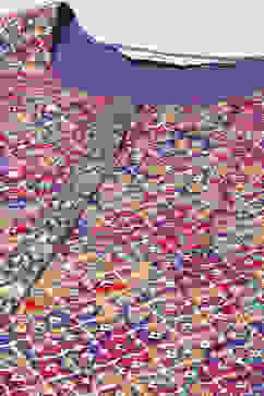 Pink & Purple Voile Straight Printed Kurta Slim Pant Suit Set image number 1