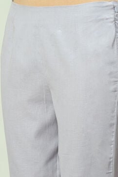Good Grey Cotton Flax Pants image number 1