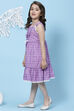 Pink Cotton A-Line Printed Dress image number 2