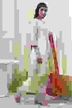 Cream Poly Viscose Straight Kurta Salwar Pant Suit Set image number 5