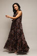 Black Polyester Tiered Dress image number 2