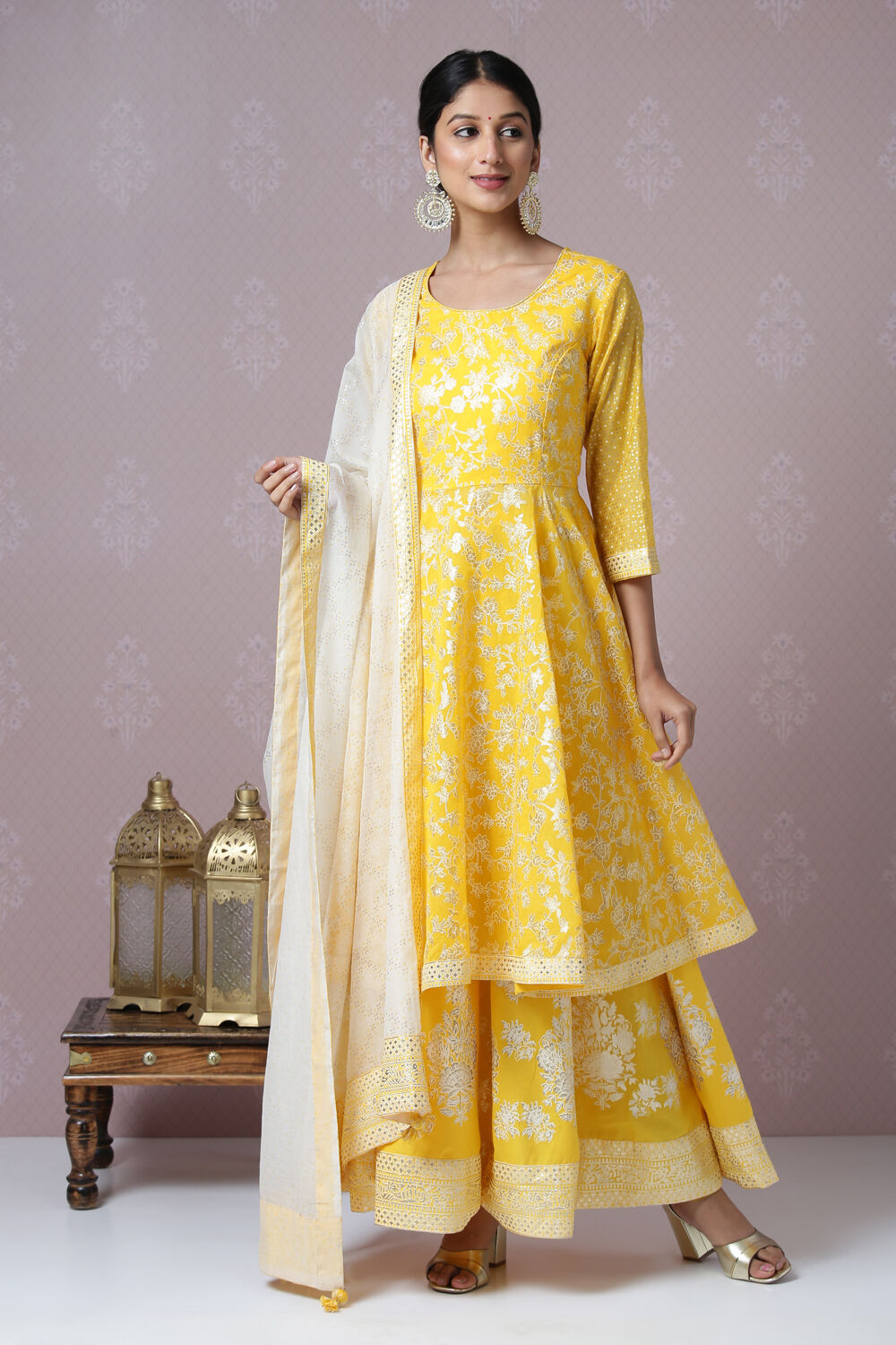 Biba on sale white anarkali