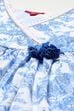 Blue Cotton Gathered Kurta Straight Palazzo Suit Set image number 1