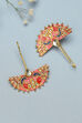 Peach Alloy Earrings image number 0