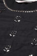 Black Cotton Blend Straight Kurta Garara Suit Set image number 1